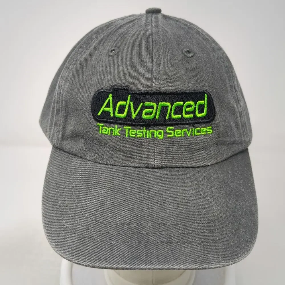 Adams Baseball Cap Gray One Size Advanced Tank Testing Services Slideback Hat